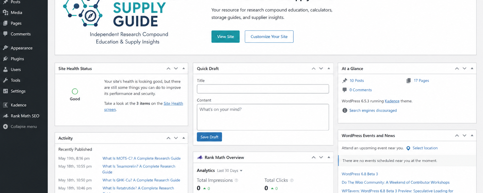 Research Supply Guide